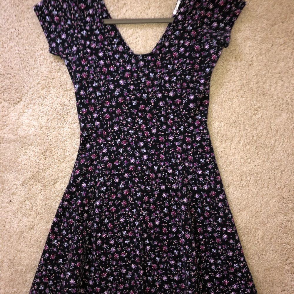 Garage Black Floral Dress
